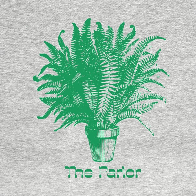 The Parlor, band, houseplant, green graphic by The Kirk Estate // The Parlor